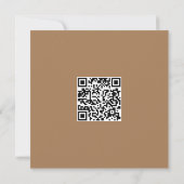 Carte QR Code Clean Monochrome Vibe moderne (Dos)