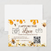 Carte QR Code de mariage Capture the Love, Carte P (Devant / Derrière)