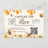 Carte QR Code de mariage Capture the Love, Carte P (Devant)