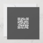 Carte Qr Code Extraordinaire noir graffiti cadre coeur (Dos)