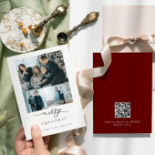 Carte QR Code Famille Vidéo Script Photo Joyeux Noël