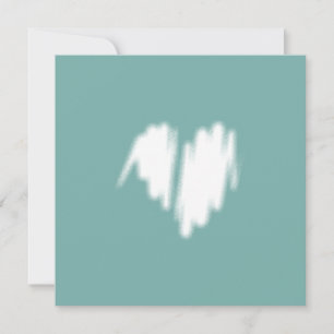 Carte Qr Code Graffiti de coeur blanc pulvérisé