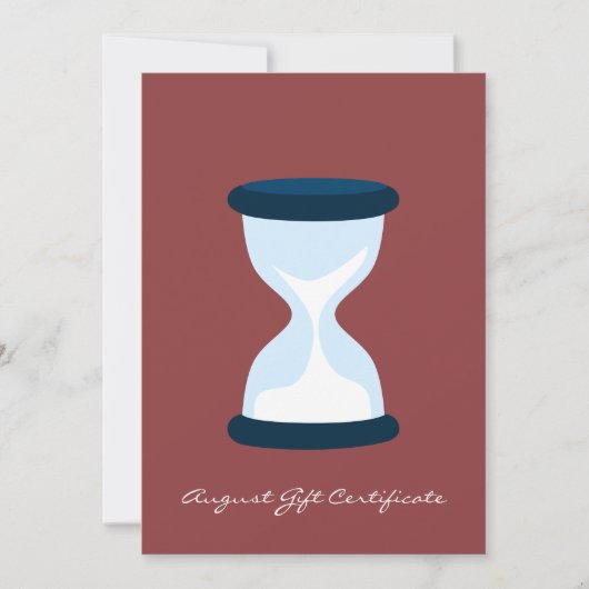 Carte QR Code Services Note Août Certificat cadeau (Devant)