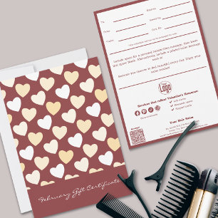 Carte QR Code Services Note Février Certificat cadeau