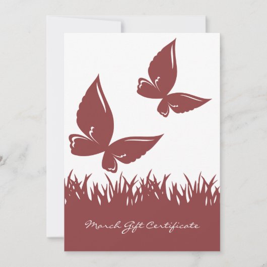 Carte QR Code Services Note mars Certificat cadeau (Devant)