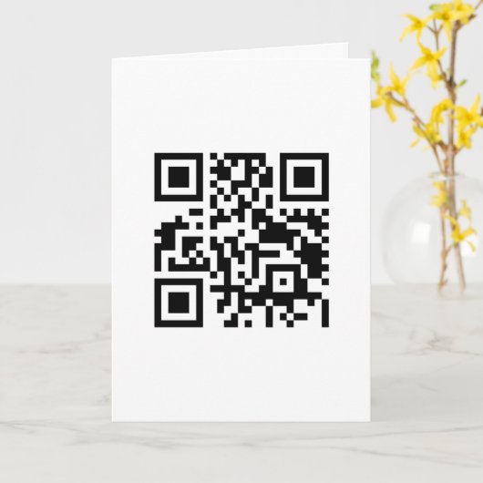 Carte QR code test (Fleur jaune)