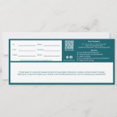 Carte QR Code Turquoise Life Coach Note Certificat cadea (Dos)