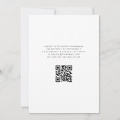 Carte QR Code Vert Agate Argent 50e Anniversaire (Dos)