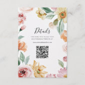 Carte QR de détails d'invitation de mariage Soft B (Devant)