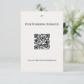 Carte QR de site Web de verdure d'eucalyptus de lu (Debout devant)