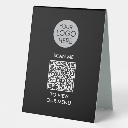 Carte QR personnalisée Tente de table Signe du men (Recto)