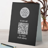 Carte QR personnalisée Tente de table Signe du men (En SItu (Tableau))