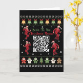 Carte Qr Trump Dance Code President Dance Code Christmas (Fleur jaune)