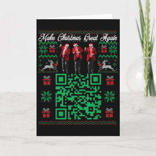 Carte Qr Trump Danse Code Santa Trump Faire Noël Grand
