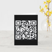 Carte Qr Trump Président Trump Dance Code Funny Uni (Fleur jaune)