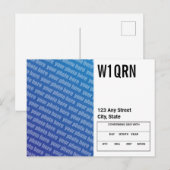 Carte QSL Ajouter votre propre photo (Devant / Derrière)