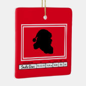 Carte QSL Ham Radio Ornement de Noël (Droite)