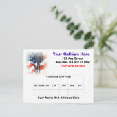 Carte QSL radio amateur (Debout devant)