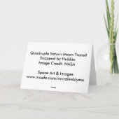 Carte Quadruple transit de la Lune de Saturne (Dos)