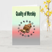 Carte Qualité du culte (Fleur jaune)