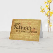 Carte Qualités de la Fête des pères pastorale du père (Fleur jaune)