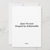 Carte Quan Yin (Dos)