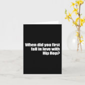 Carte Quand Êtes-Vous Tombé Amoureux Pour La Première Fo (Fleur jaune)