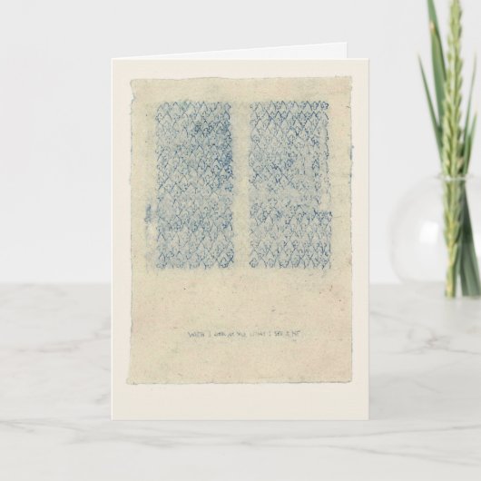 Carte Quand je vous regarde, ce que je vois, c'est moi. (Devant)