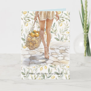 Carte Quand la vie donne des citrons, fais de la limonad
