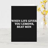 Carte Quand la vie vous donne des citrons, battez les ho (Fleur jaune)