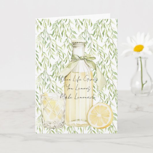 Carte Quand La Vie Vous Donne Des Citrons Font De La Lem (Petite plante)