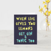 Carte Quand la vie vous donne des citrons, prenez aussi  (Fleur jaune)