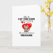 Carte Quand le chat que vous aimez devient un souvenir,  (Fleur jaune)