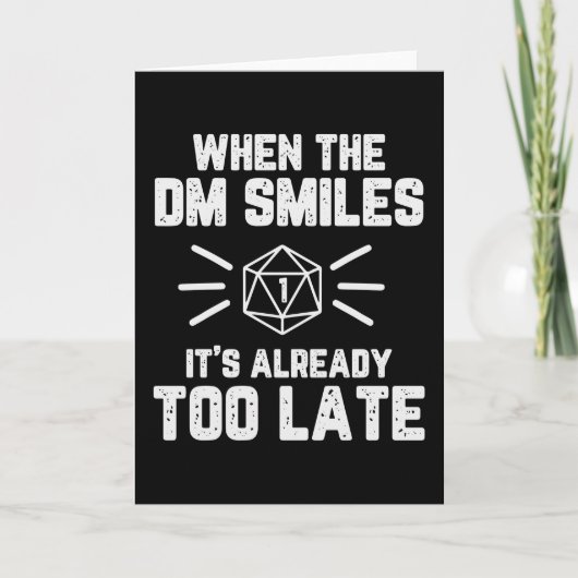 Carte Quand le DM sourit RPG Nerd (Devant)