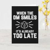 Carte Quand le DM sourit RPG Nerd (Fleur jaune)