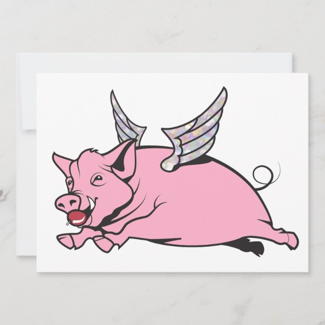 Carte quand les porcs volent (Devant)