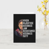 Carte Quand l'injustice devient loi, la résistance devie (Fleur jaune)