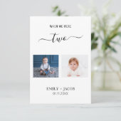 Carte Quand nous avions âge photo décoration de table de (Debout devant)