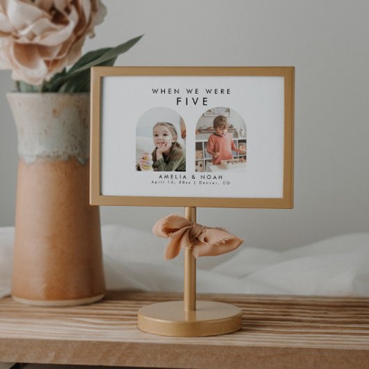 Carte Quand Nous Étions Bébé Photo Mariage Numéro de tab