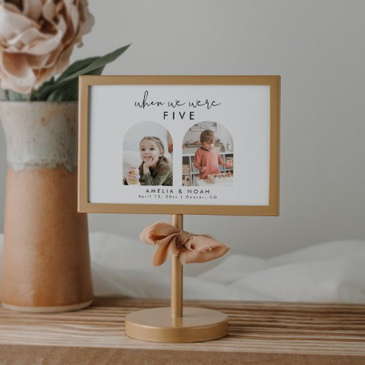 Carte Quand Nous Étions Bébé Photo Mariage Numéro de tab