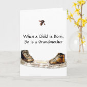 Carte Quand un enfant est né, il en va de même pour une  (Fleur jaune)