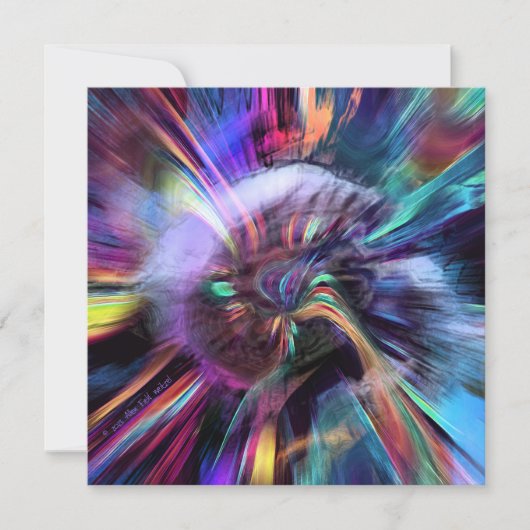 Carte "Quand Une Roue De Couleur Implose !" (Devant)