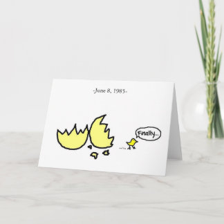 Carte Quand vous étiez un oeuf.