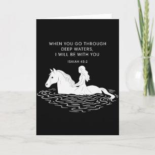 Carte Quand vous passerez par les eaux profondes je sera