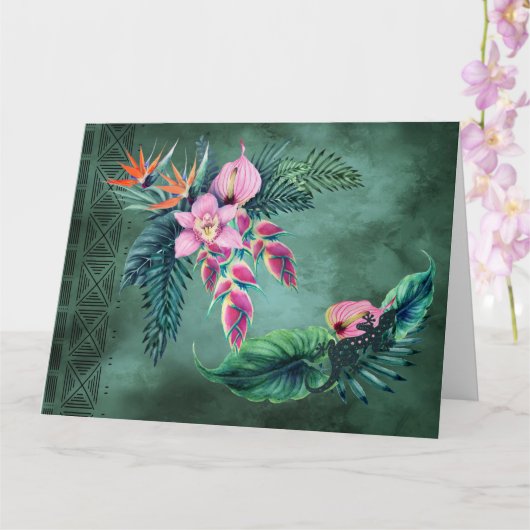 Carte Quand vous rêvez d'Hawaii (Orchidée)