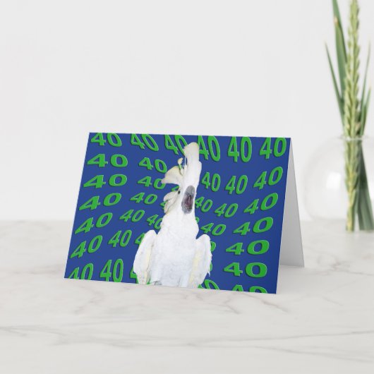 Carte Quarante Anniversaire (Devant)