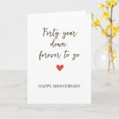 Carte Quarante ans écoulés / Pour toujours à venir (Fleur jaune)