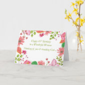 Carte quarante-cinquième L'aquarelle merveilleuse de (Fleur jaune)