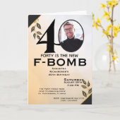 Carte Quarante Drôles est le nouveau gros mot Mesdames (Fleur jaune)