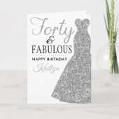 Carte Quarante et fabuleux 40e anniversaire (Devant)